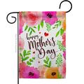 Angeleno Heritage Colorful Happy Mothers Day Family Mother 13 x 18.5 in. Double-Sided  Vertical Garden Flags for AN579221